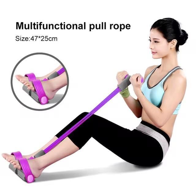 Pink Multifunctional Pull Rope For Home Gym Workout