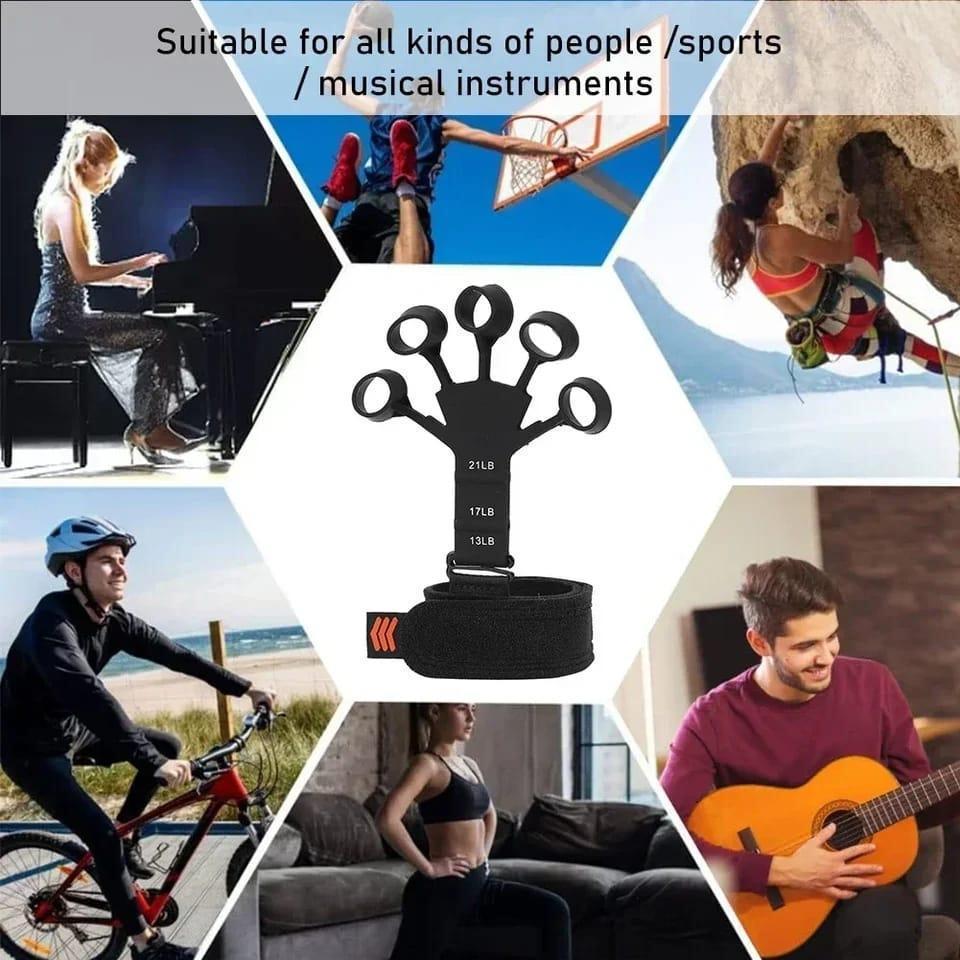 Portable Fitness Pull Rope Black Silicone Adjustable Resistance