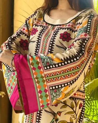 Printed Floral 2-Piece Swiss Lawn Set for Women