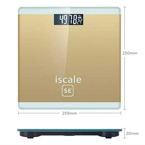 Iscale Se Digital Weight Scale Gold Finish 180Kg