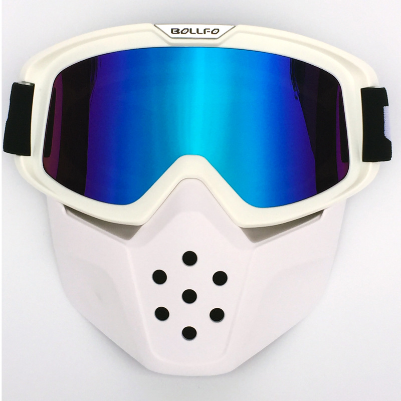 BOLLFO Retro Mask Goggles for Motorcycle Racing Outdoor Riding