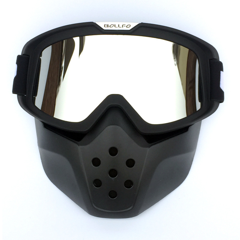 BOLLFO Retro Mask Goggles for Motorcycle Racing Outdoor Riding