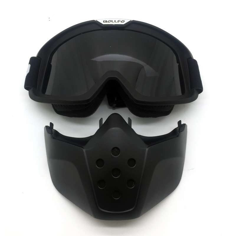 BOLLFO Retro Mask Goggles for Motorcycle Racing Outdoor Riding